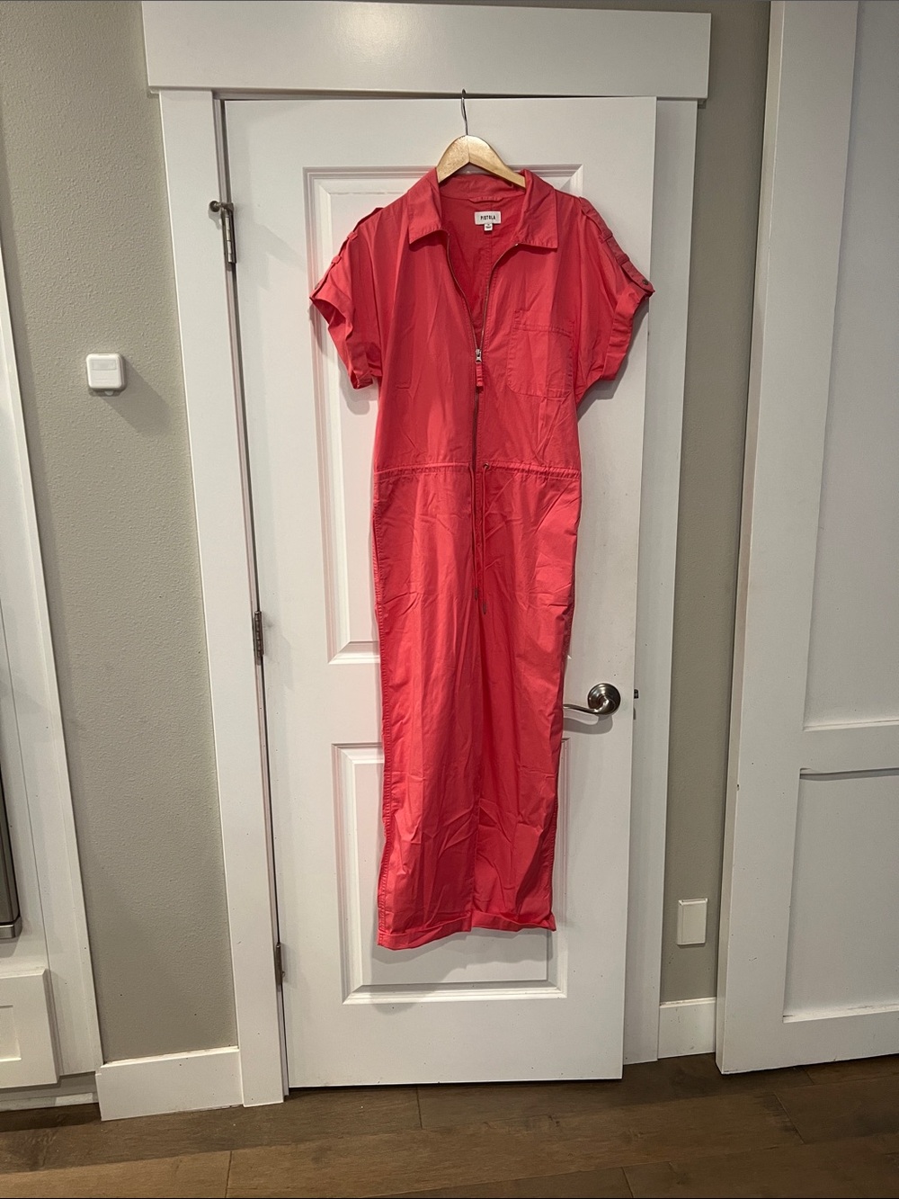pistola Coral Short-Sleeve Zip Jumpsuit